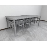 不锈钢餐桌（6人座）