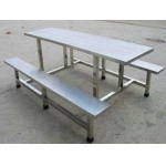 八人连体餐桌椅