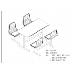 四人餐桌（不含椅子）