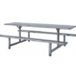 四人连体餐桌椅