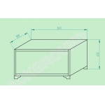 单人床床头下面柜