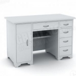 五抽屉全钢办公桌