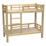 原木双层床