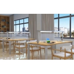 带灯阅览桌（四人位）