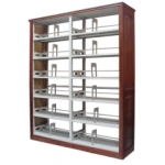 复柱双面书架副架(六层、带书立)