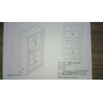 整体上下对开门帽柜
